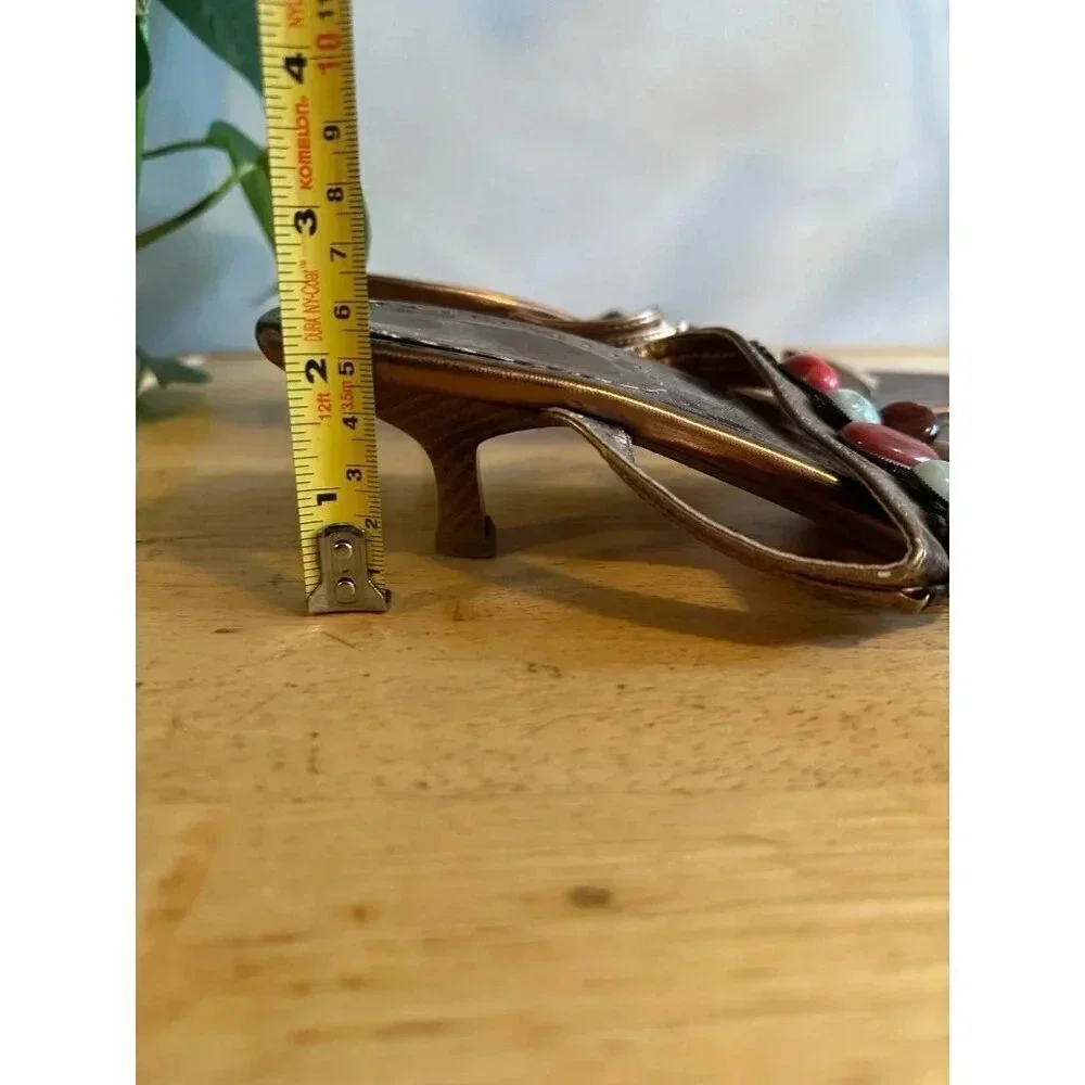 Women’s size 9 stone Heeled  Sandals